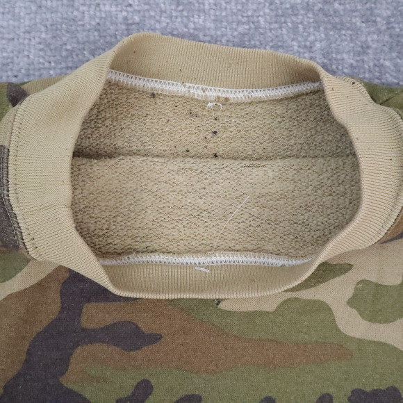 VTG Thrashed Duck Bay Camouflage XL Multicolor Long Sleeve Pullover Sweatshirt - Picture 5 of 16